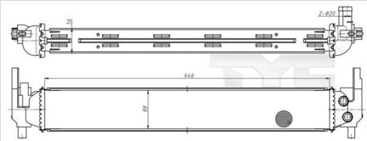 Radiator TYC 737 0070