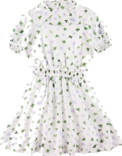 Emporio Armani Kjole   Silke   Hvit m. Blomster   Emporio Armani   6 år 116   Kjole