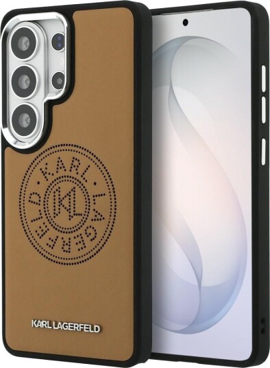 Karl Lagerfeld MagSafe Mobildeksel til Samsung Galaxy S26 Ultra - Perforert Brun