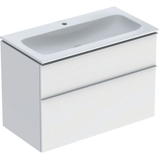 Geberit iCon møbelpakke 90x48 cm rengjøringsvennlig matt hvit