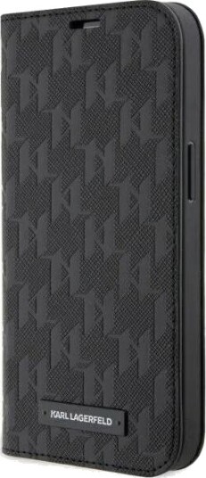 Karl Lagerfeld KLBKP14LSAKLHPK iPhone 14 Pro 6.1" bookcase black/black Saffiano Monogram
