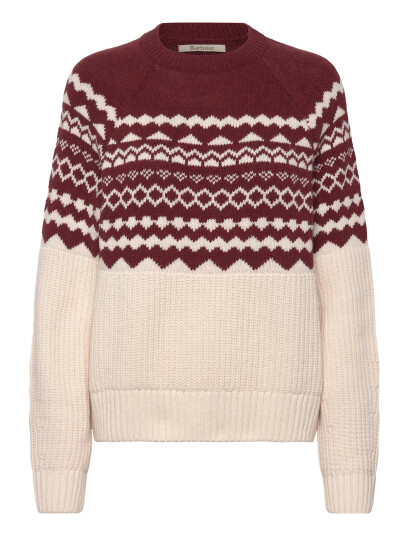 Barbour Barbour Mabel Knitted Jumper - Burgundy - 40