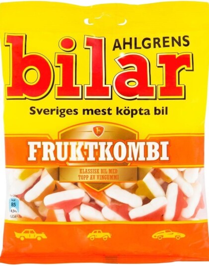 Ahlgrens Biler Fruktkombi 125 gram Skumgodteri Ahlgrens Biler Fruktkombi 125 gram Skumgodteri