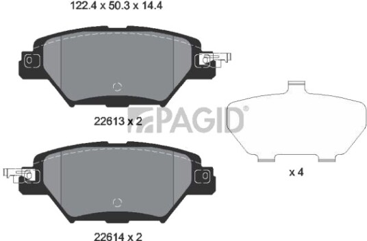 PAGID T2774N Bremseklosser