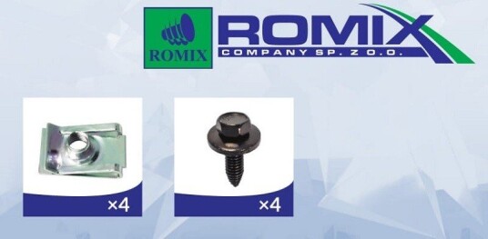 Festeelement motortildekking ROMIX 90244