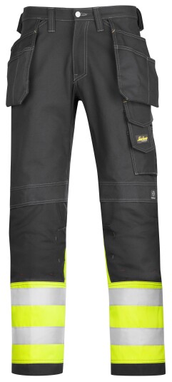 Snickers Workwear 3235 Arbeidsbukse varsel, gul/svart 170, Klær Snickers Workwear 3235 Arbeidsbukse varsel, gul/svart 170, Klær