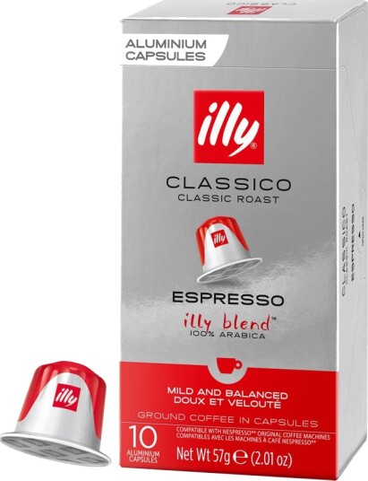 Nespresso illy Espresso Classico til Nespresso. 10 kapsler Nespresso illy Espresso Classico til Nespresso. 10 kapsler