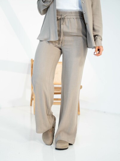 Selected Femme Viva Gulia High Waist Long Sun Pant Brun 38