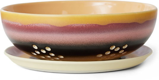 HKliving 70's berry bolle Ø17,3 cm Sunset
