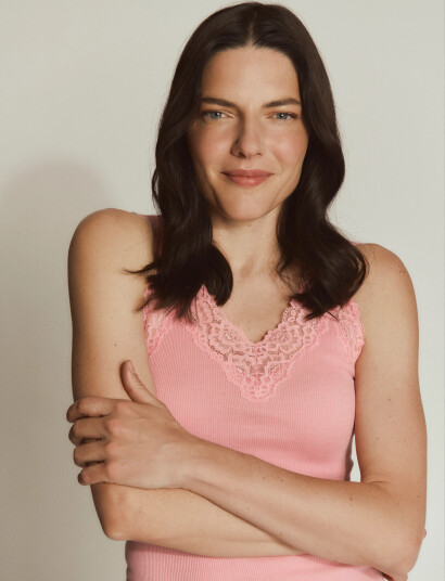Rosemunde Rwbernadine Organic Cotton Sl Lace Pink XL