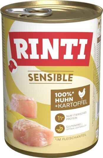 Rinti Våtfôr Sensible & Poteter Kylling 24 X 400 G Rinti Våtfôr Sensible & Poteter Kylling 24 X 400 G