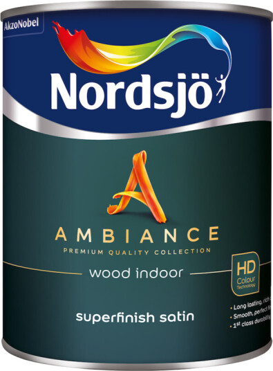 NORDSJØ AMBIANCE SUPERFINISH SATIN DØR/LISTMALING BW 1L NORDSJØ AMBIANCE SUPERFINISH SATIN DØR/LISTMALING BW 1L