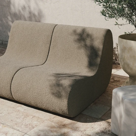 Ferm Living Rouli Lenestol Bouclé Sand Ferm Living Rouli Lenestol Bouclé Sand