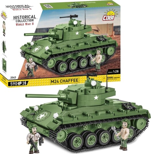 Cobi Historical Collection Byggesett 590 Deler M24 Chaffee Cobi Historical Collection Byggesett 590 Deler M24 Chaffee