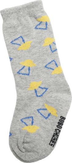 Bobo Choses Pixel Abduction All Over Long Socks Grey 20/22