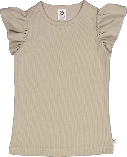 Müsli T skjorte   Rib   Cozy Meg   Cashmere   Müsli   7 år (122)   T skjorte   Beige
