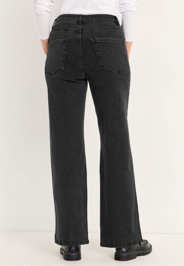 Vide jeans med høy midje Vide jeans med høy midje