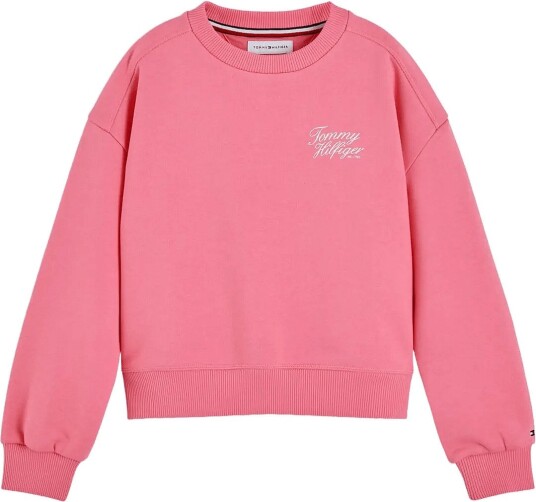 Tommy Hilfiger Tommy Script Printed Sweatshirt Pink 140