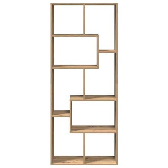 Romdeler bokhylle artisan eik 67x25x161,5 cm konstruert tre