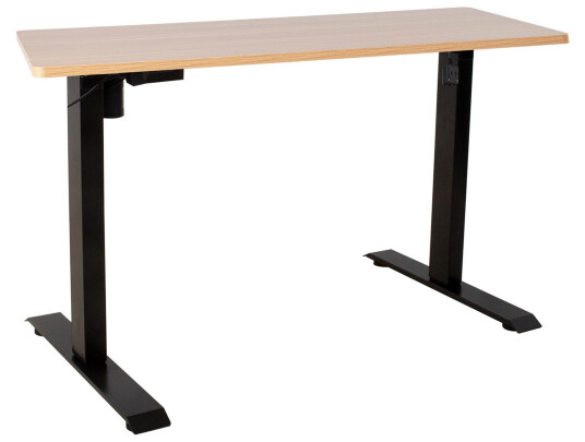 Skrivebord Ergo140x70 cm senkbar Lønn/Svart