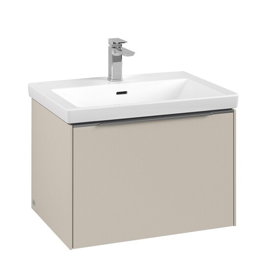 Villeroy & Boch Subway 3.0 Servantskap m/1 skuff 622x429x478 mm Lys Grå Matt Villeroy & Boch Subway 3.0 Servantskap m/1 skuff 622x429x478 mm Lys Grå Matt