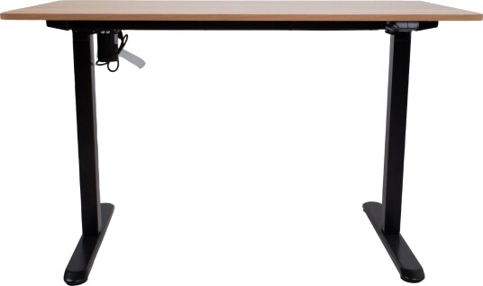 Skrivebord HOME4YOU Ergo Light med 1 motor 120x60x73-118 cm Eik/svart - eik/svart
