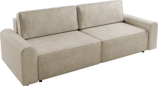 Bella Sovesofa 3 seter i Plysj Beige
