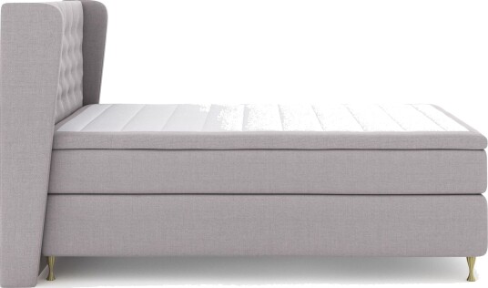 Select No 5 Komplett Sengepakke 140x200 Fast WatergeLysegrå/Gullben