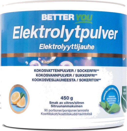 Better You Elektrolytpulver Citron 450 g Better You Elektrolytpulver Citron 450 g
