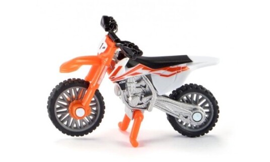 Siku Ktm Sx-F 450 Motorsykkel 3 År Metall Plast Sort Grå Oransje Hvit