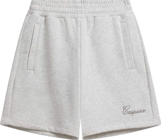 Caspara Racquet Club Shorts Herre Grey Melange W Racer Green L