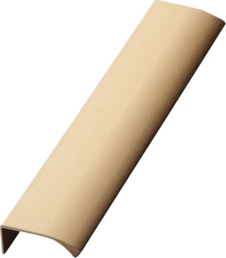 BESLAG DESIGN EDGE STRAIGHT 200 MM PROFILHÅNDTAK BØRSTET MESSING 304168-11