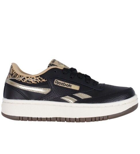 Reebok Sko Club B Double Revenge Junior Black/Sahara/Gold 36 Sko Brun Svart