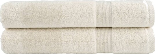 vidaXL Premium håndklær SOLUND 2 stk kremhvit 80x200 cm 600 g/m2 vidaXL Premium håndklær SOLUND 2 stk kremhvit 80x200 cm 600 g/m2