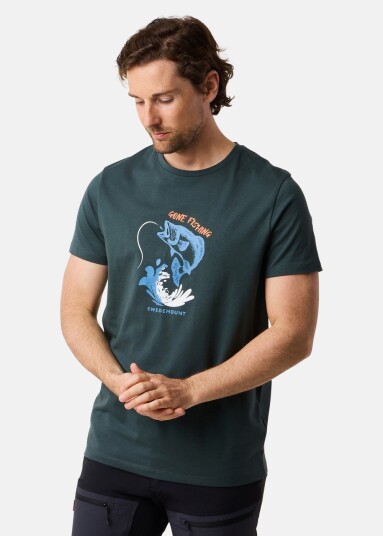 Swedemount Forest Tee Smoked Green Fish S T-Shirts Swedemount Forest Tee Smoked Green Fish S T-Shirts