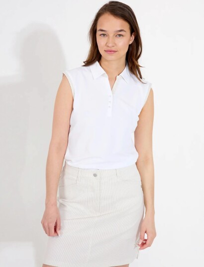 Abacus Lds Bovey Drycool Sleeveless White L