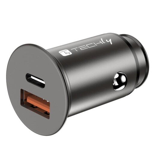 TECHLY Mini Car Charger Usb-A And TECHLY Mini Car Charger Usb-A And