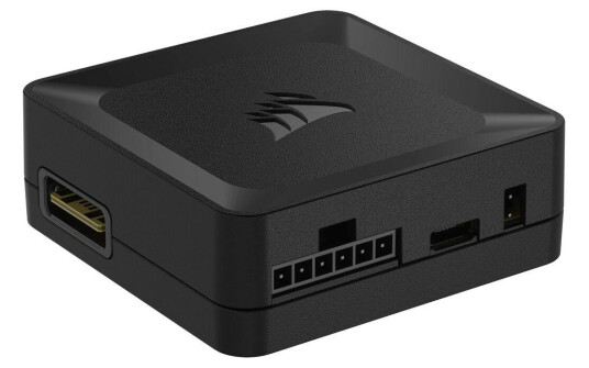 Corsair iCUE LINK Viftekontroller med LED-belysning - Svart
