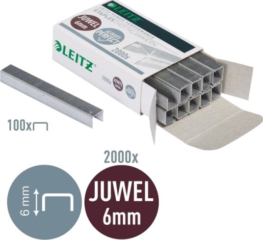 Leitz Leitz Juwel Stifter 6 Mm Galvanisert Stål Pakke Av 2000 For P/N: 55580082