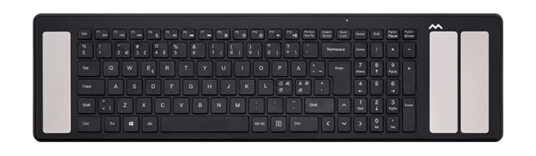 Mousetrapper Trådløst QWERTY Tastatur med Bluetooth 5.0 og Solcellepanel - Nordisk