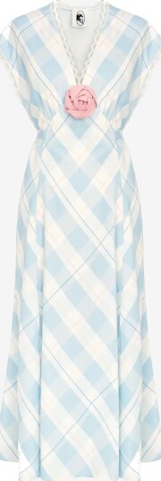 Sleeper The Genus Rosa Dress In Blue Plaid   WHITE&BLUE   S
