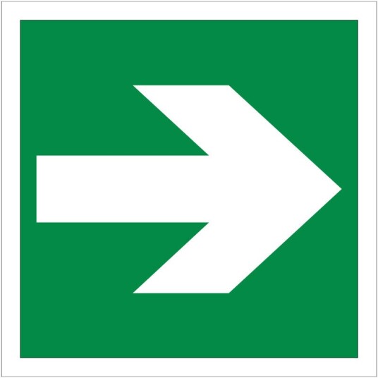 Arrow Straight Alu plate 40x40cm Etterlysende