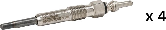 Glødeplugg RIDEX PLUS 243G0186P