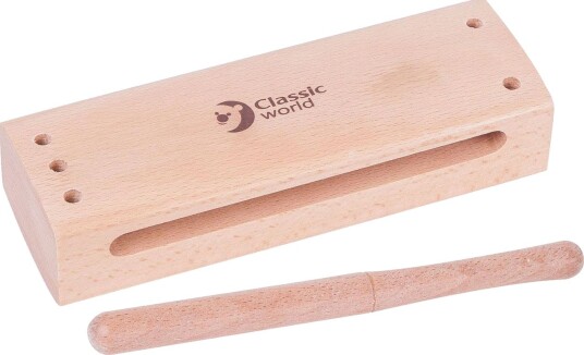 Classic World Tre Tonekube med Klubbe 18 cm fra 3 år