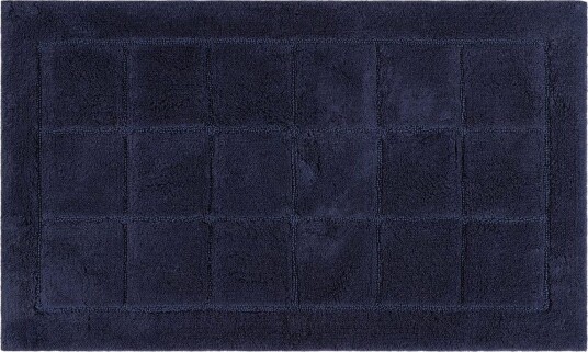 Baderomsmatte Kvadrat - 50x80 cm, Marineblå