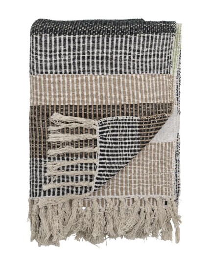 Bloomingville Isnel Pledd Brun Bomull 130x160 Bloomingville Isnel Pledd Brun Bomull 130x160