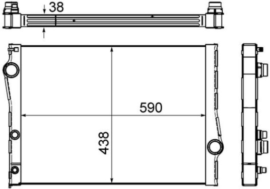 Radiator MAHLE ORIGINAL CR 1049 000S Radiator MAHLE ORIGINAL CR 1049 000S