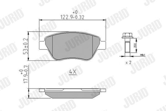 Bremseklosser JURID 573170J Bremseklosser JURID 573170J