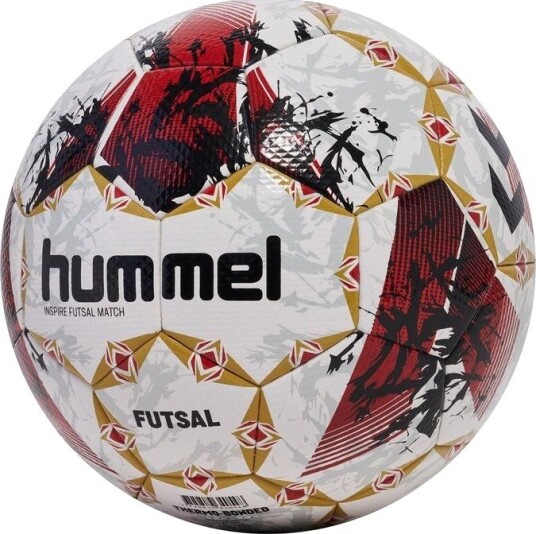 Hummel Fotball Inspire Futsal Match Maroon/Hvit/Gull Str. 4