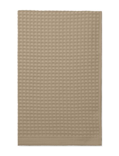 Elvang Waffle Håndklæde Beige TAUPE 50X70CM